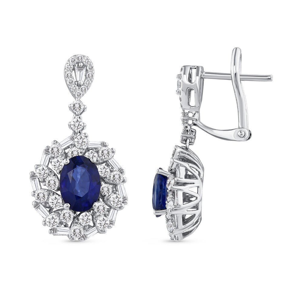 2.90 ct. Saphir Ohrringe