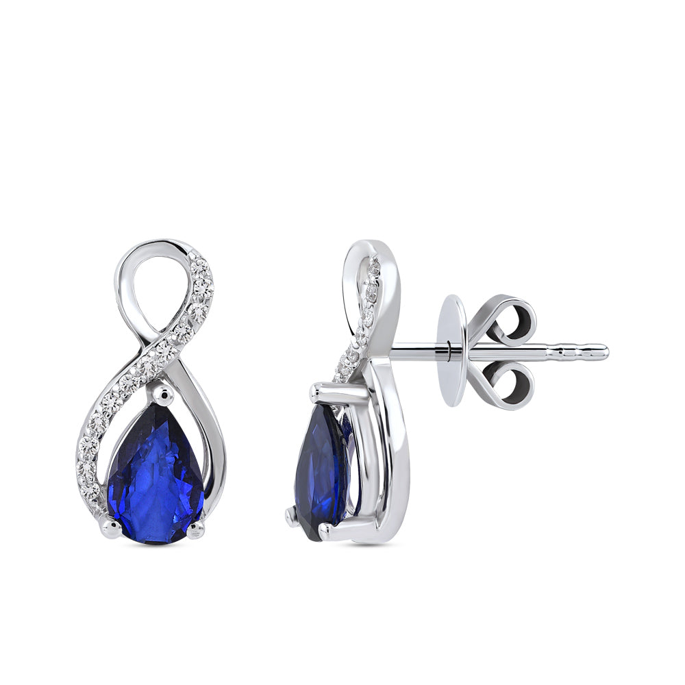 0.57 ct. Saphir Ohrringe