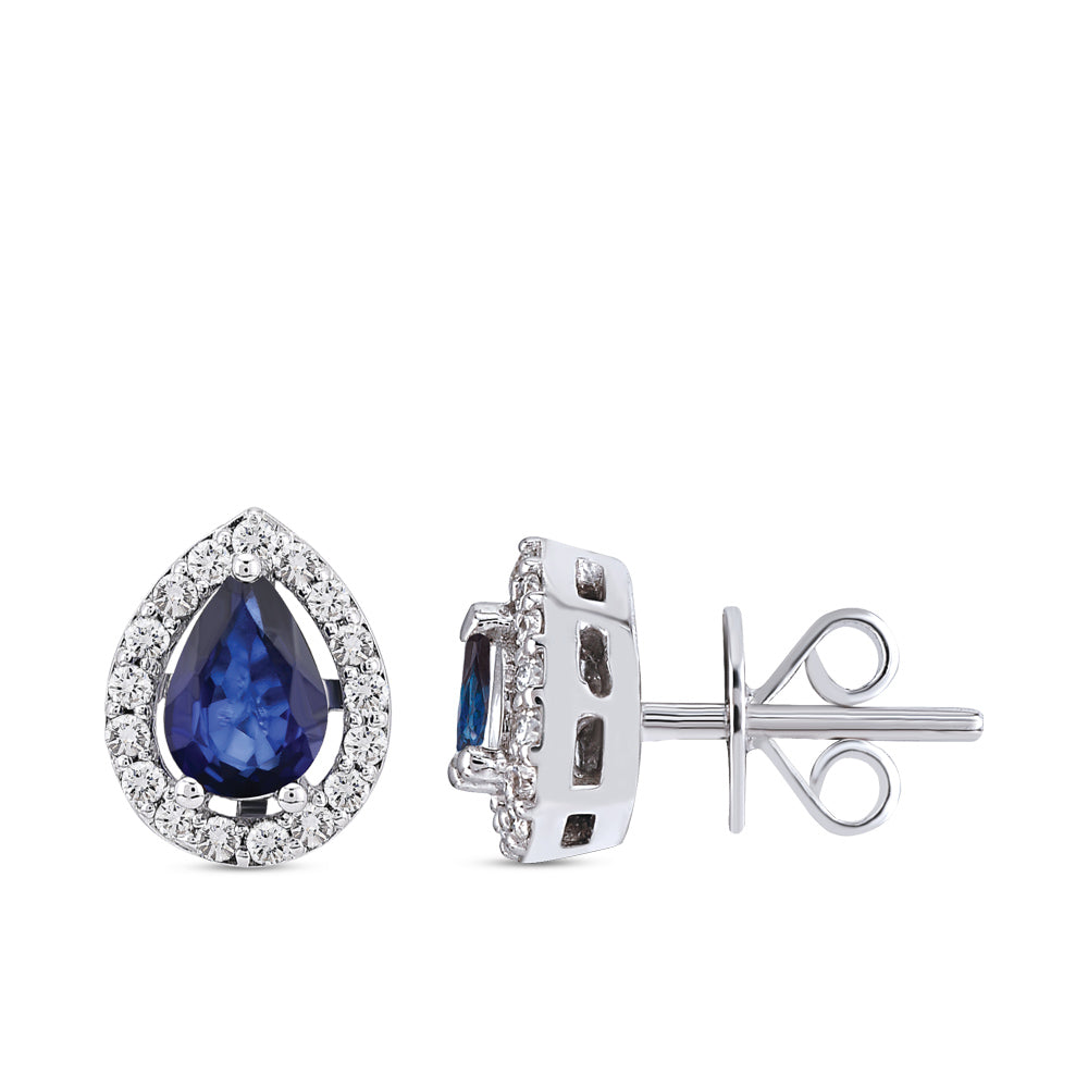 0.77 ct. Saphir Ohrstecker