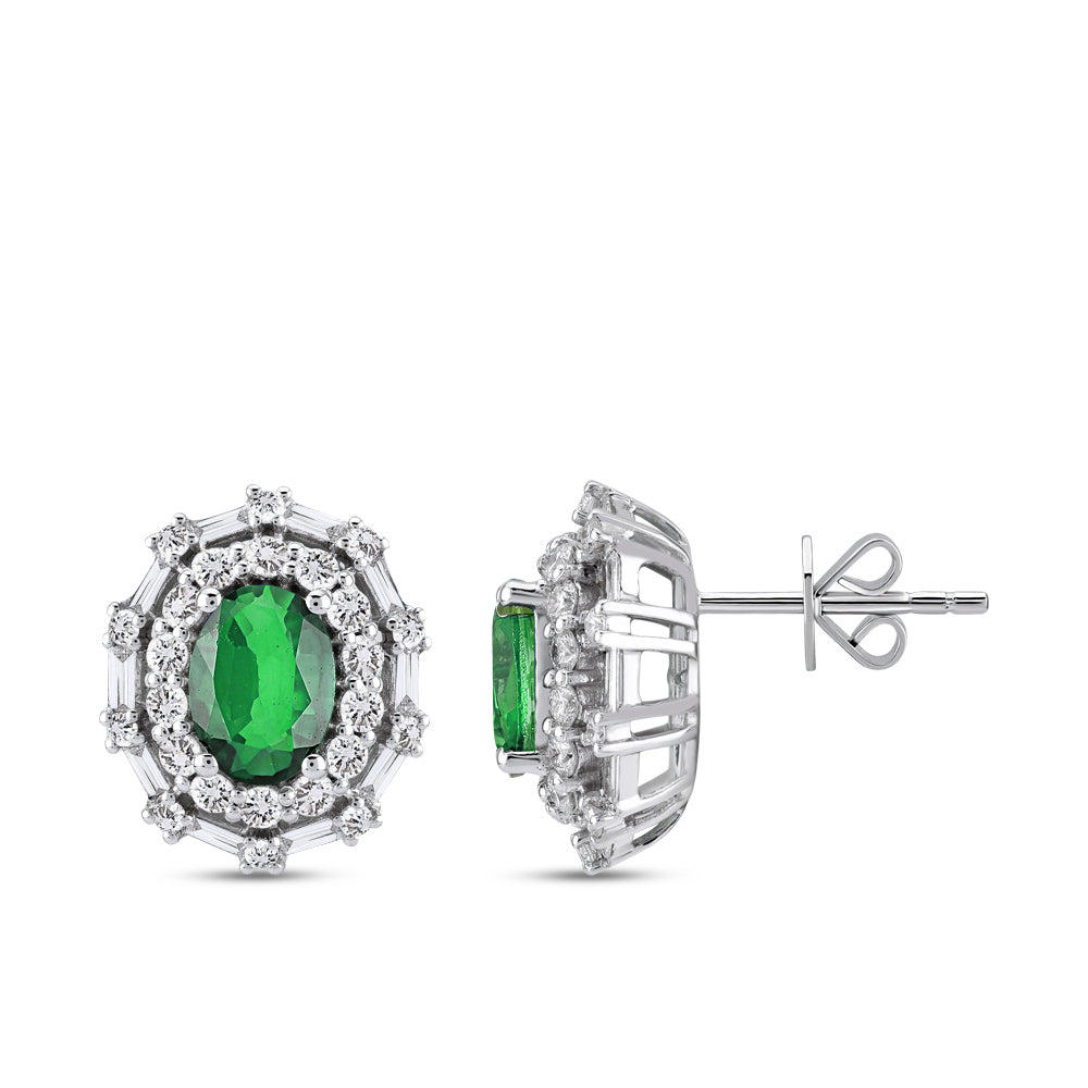 2.25 ct. Smaragd Ohrringe