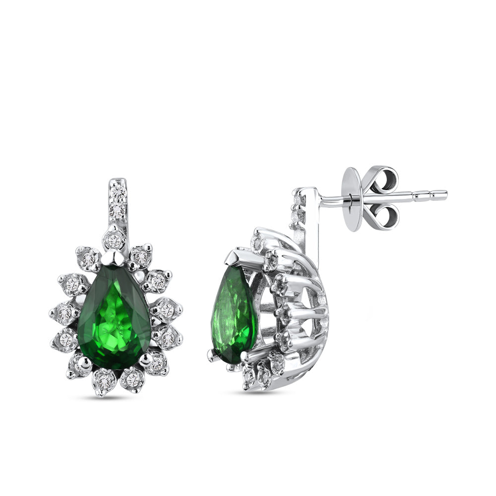 0.50 ct. Emerald Stud Earrings