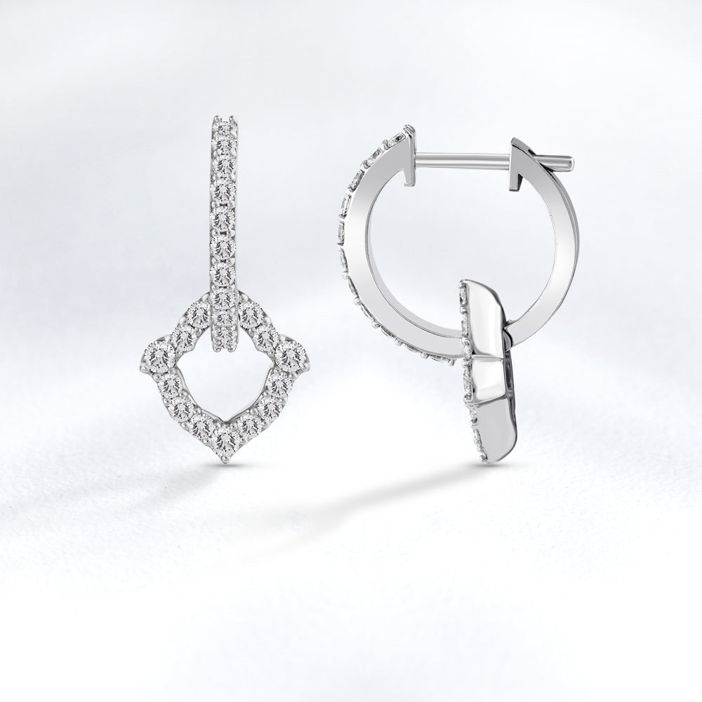 1.07 ct. Tulpe Diamant Ohrringe