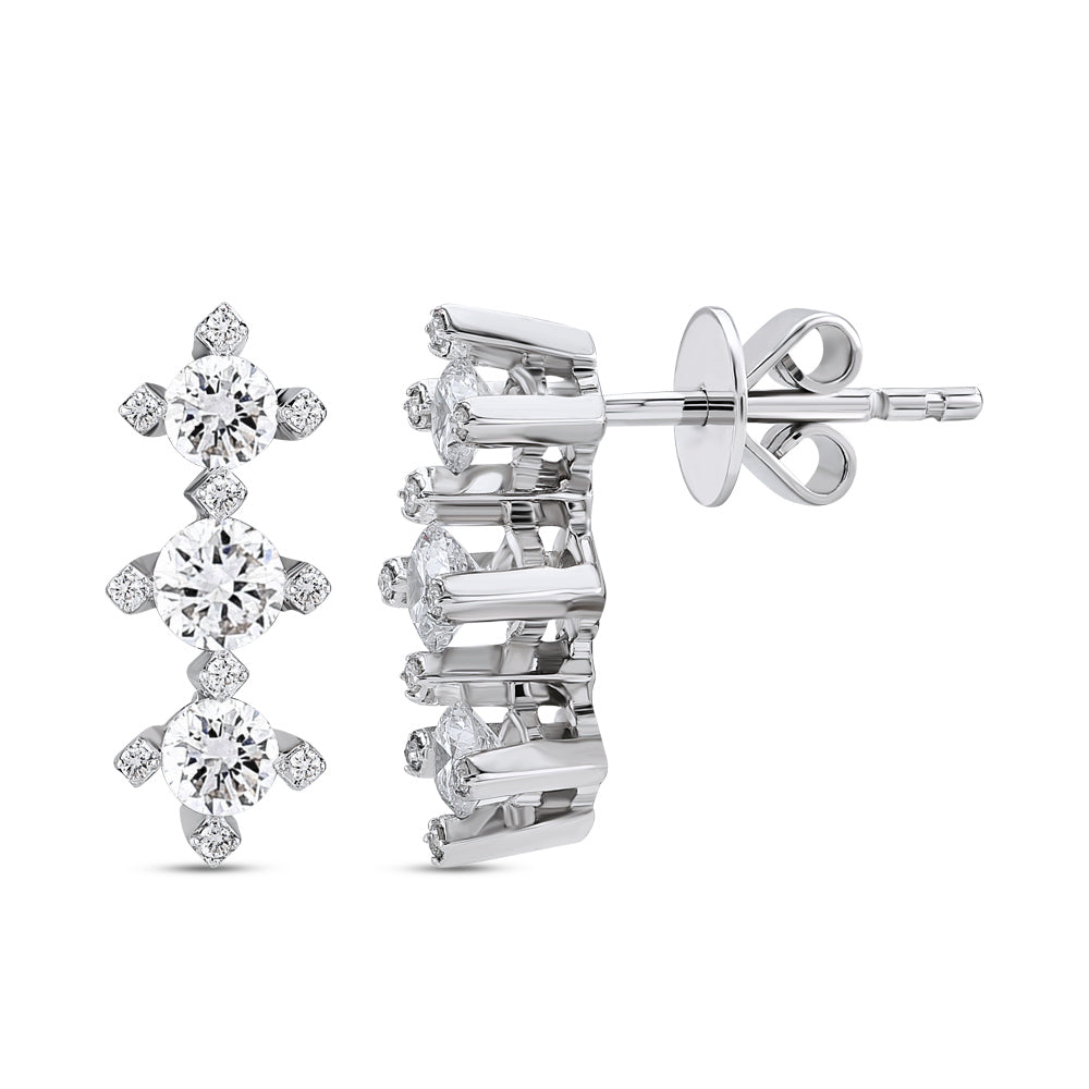 0.76 ct. Tria Diamant Ohrringe