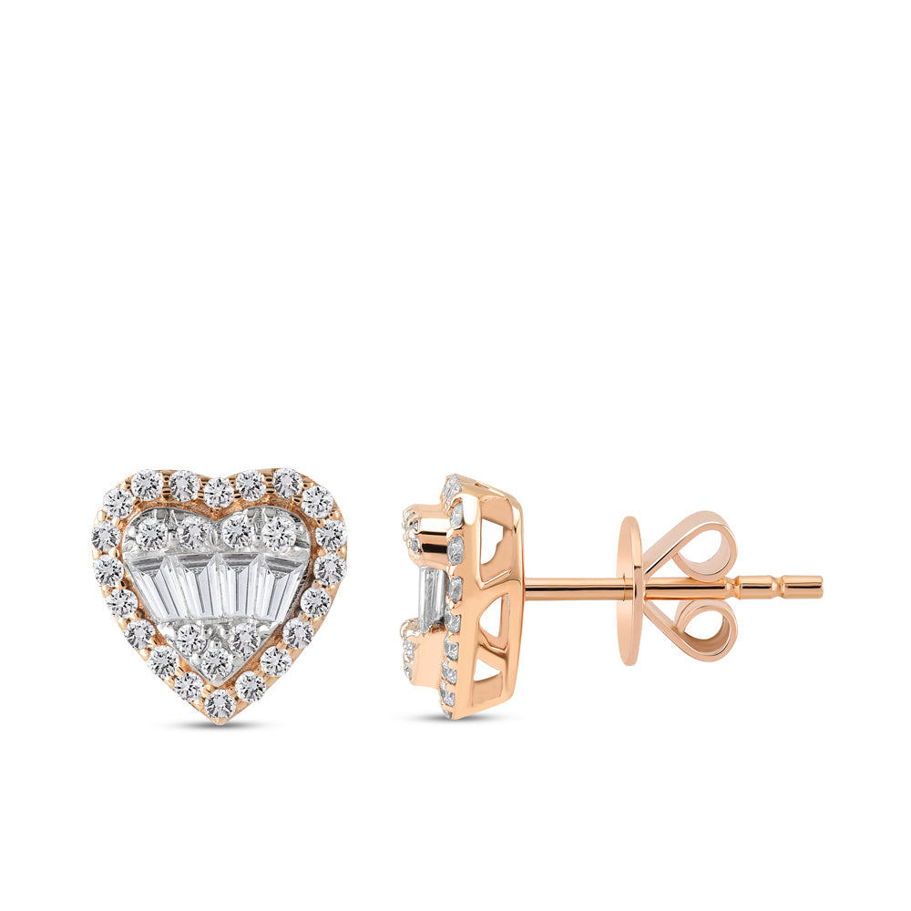 0.50 ct. Herz Diamant Ohrstecker