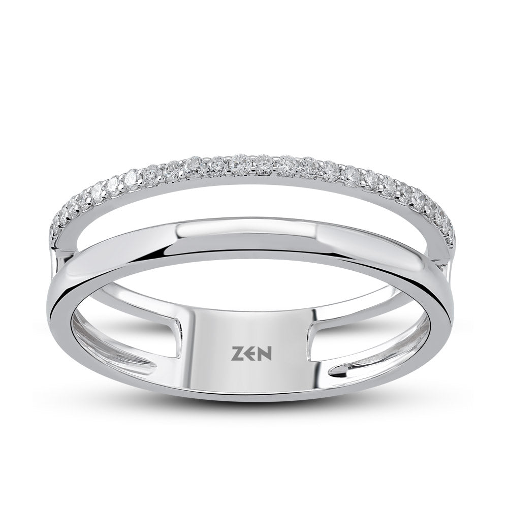 0.12 ct. Duett Diamantring