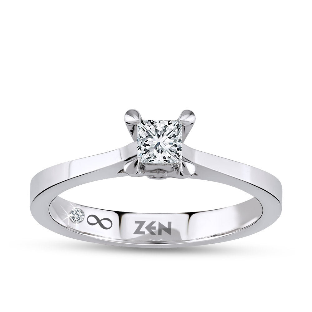0.10 ct. Solitär Diamant Verlobungsring