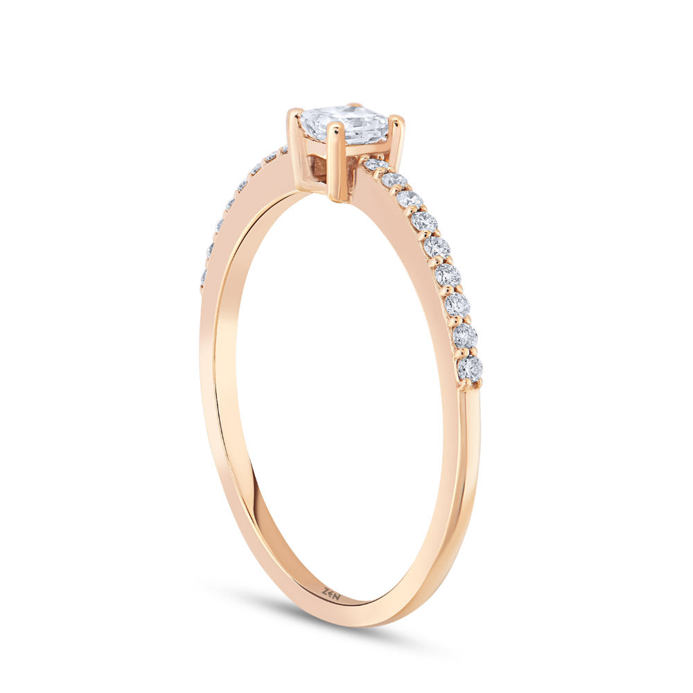 0.30 ct. Seitenstein Diamant Verlobungsring