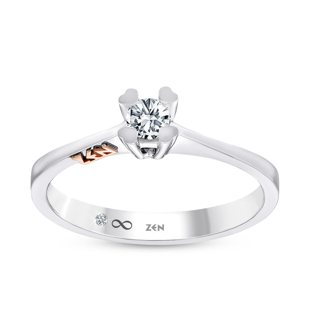 0.16 ct. Solitär Diamant Verlobungsring
