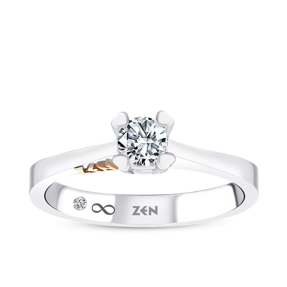 0.21 ct. Solitär Diamant Verlobungsring