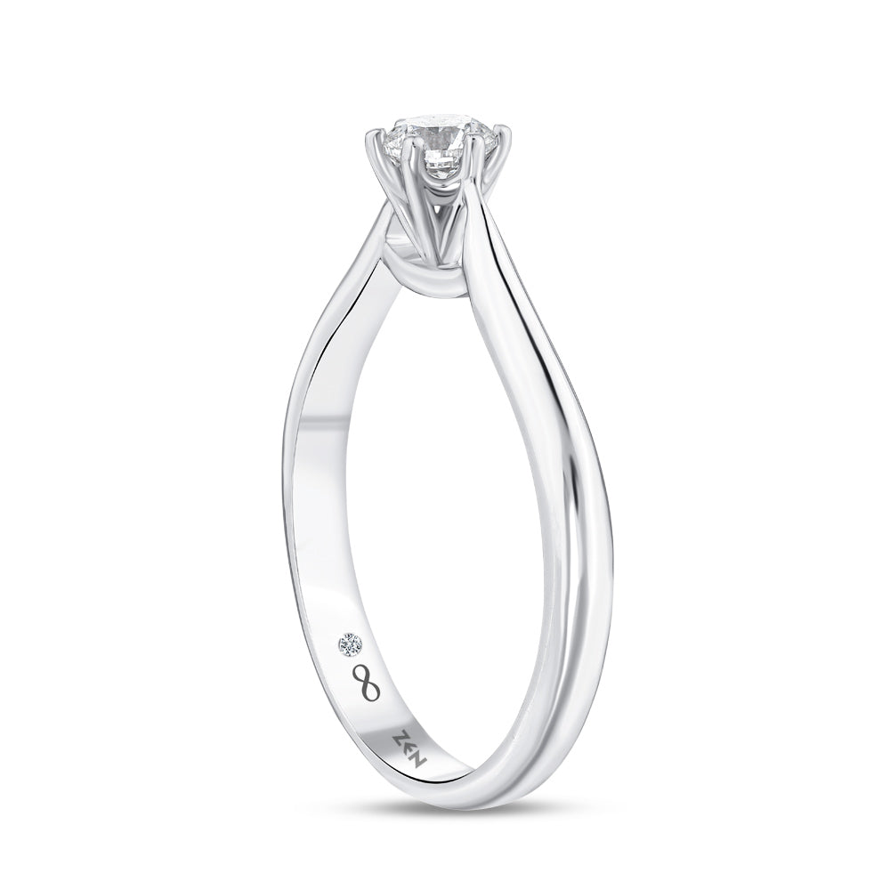 0.41 ct. Solitär Diamant Verlobungsring