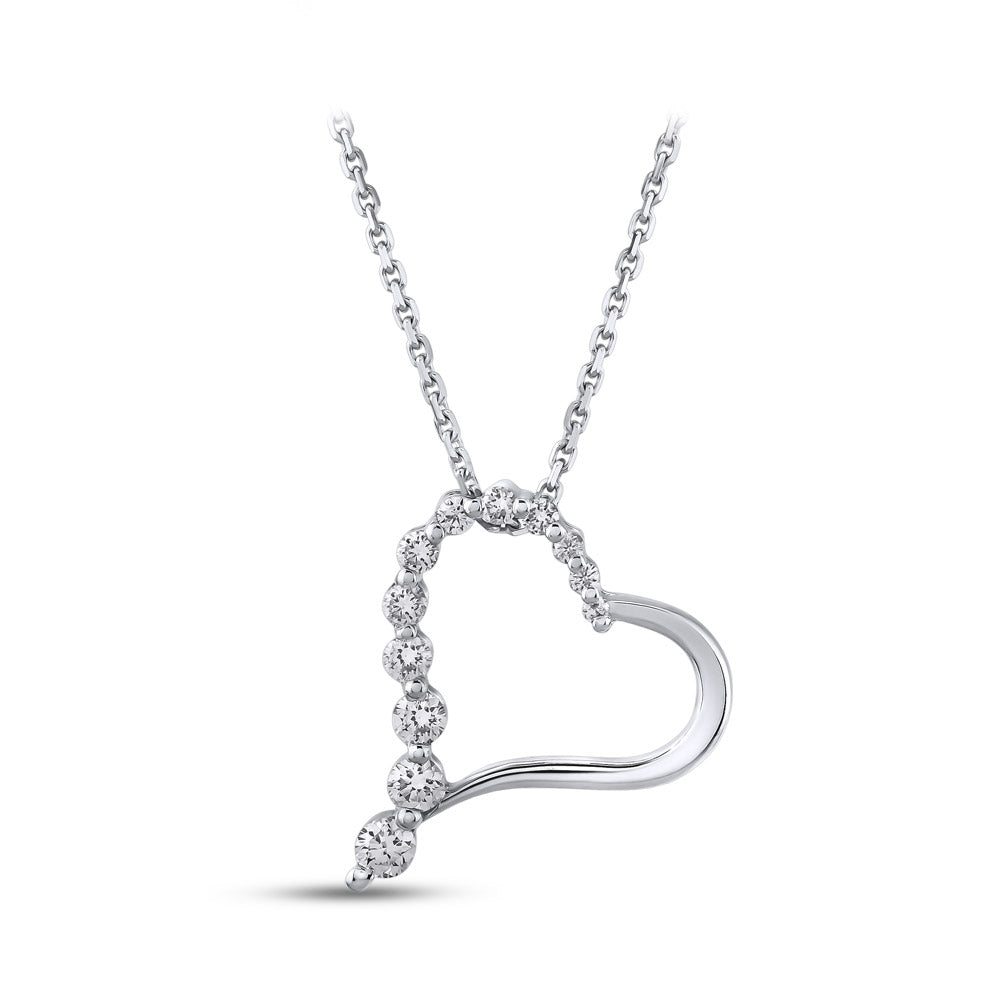 0.29 ct. Heart Diamond Necklace