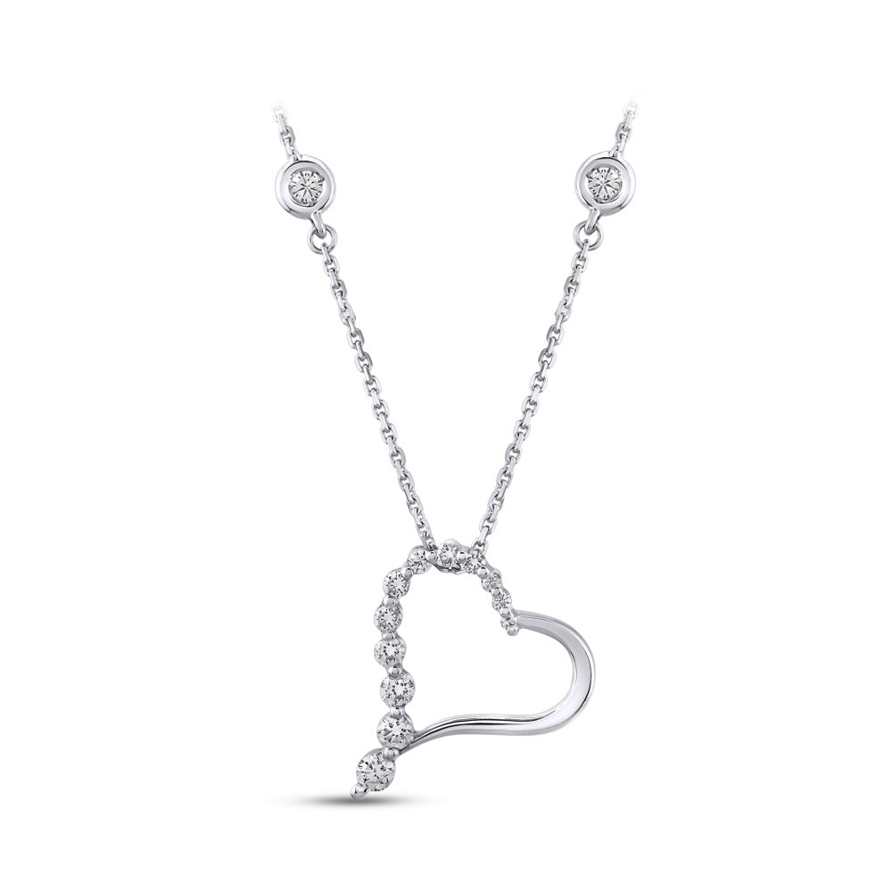 0.29 ct. Herz Diamant Halskette