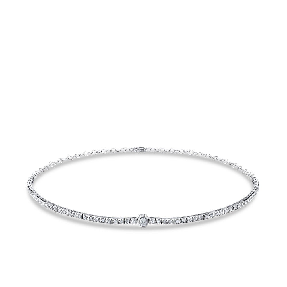 1.19 ct. Choker Diamond Necklace