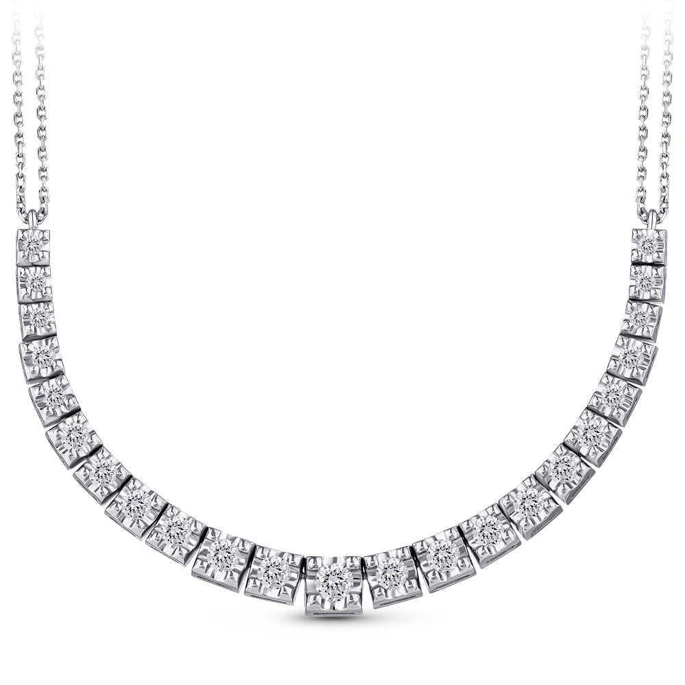1.10 ct. Tennis Diamant Halskette