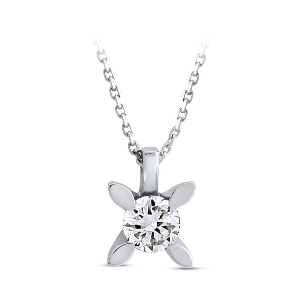 0.15 ct. Solitär Diamant Halskette