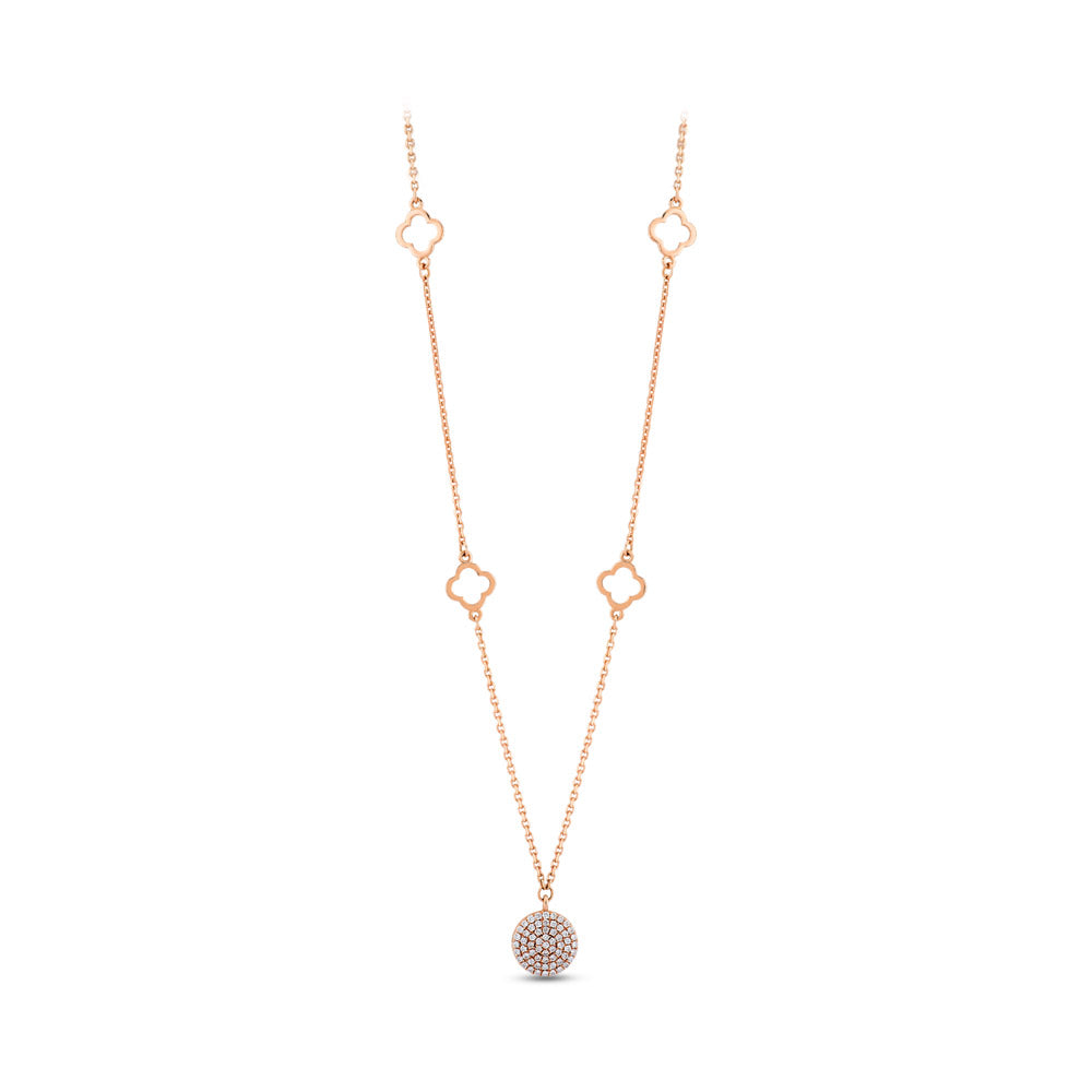 0.12 ct. Design Anhänger mit Halskette