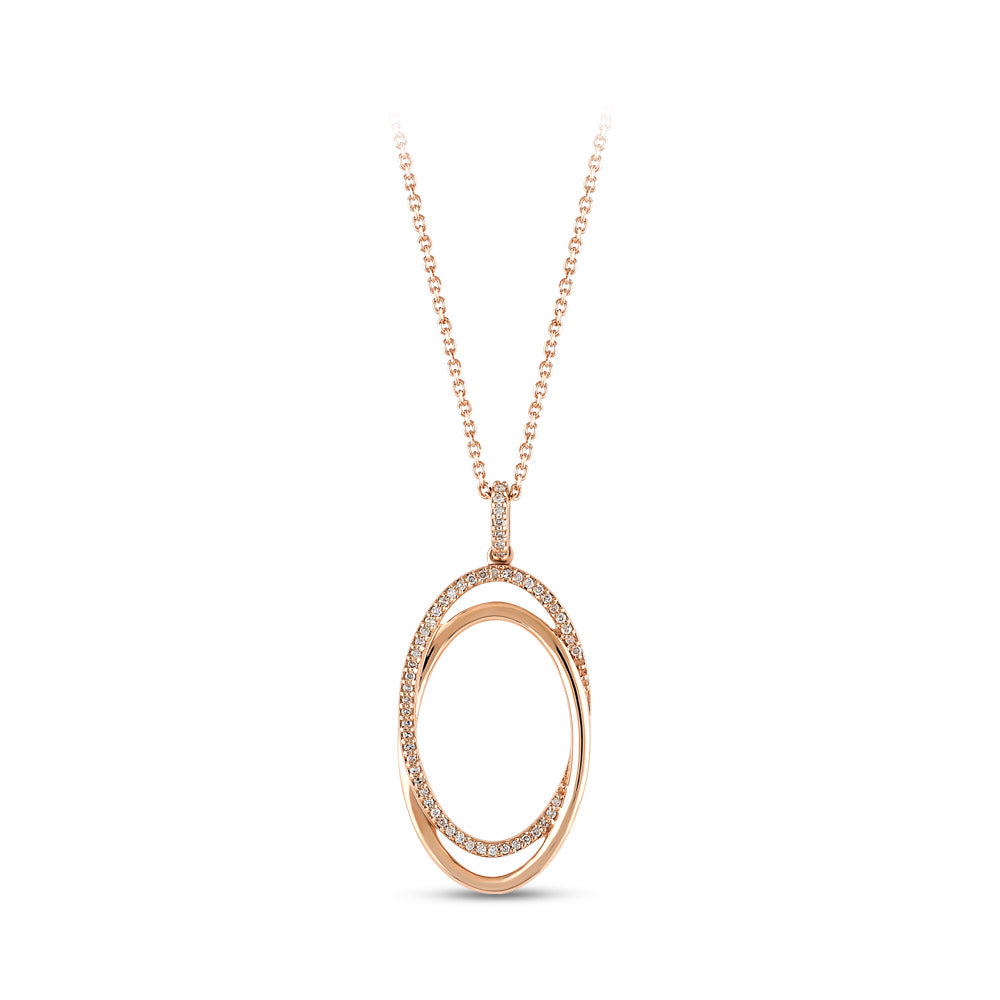 0.12 ct. Design Anhänger mit Halskette