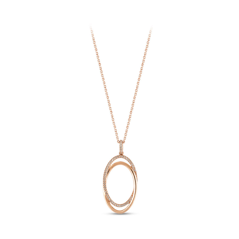 0.12 ct. Design Anhänger mit Halskette