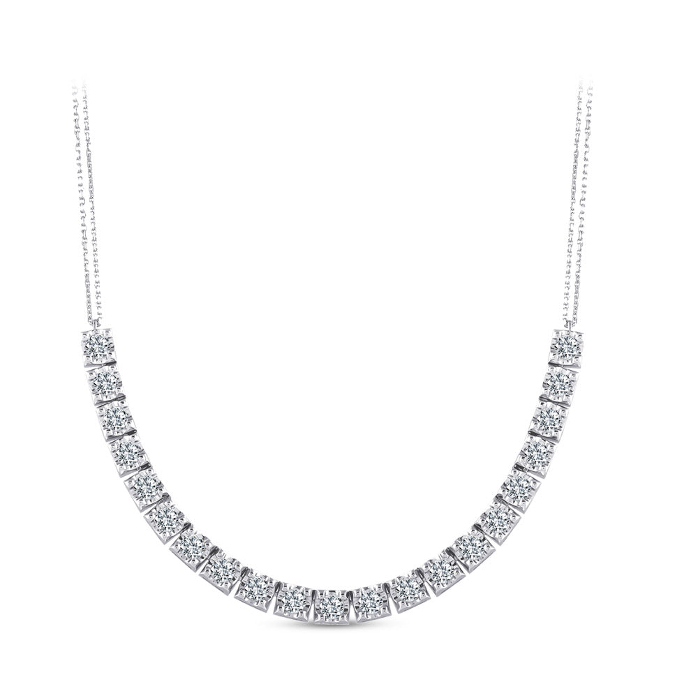 1.54 ct. Tennis Diamant Halskette