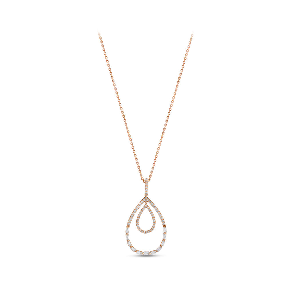 0.42 ct. Design Anhänger mit Halskette