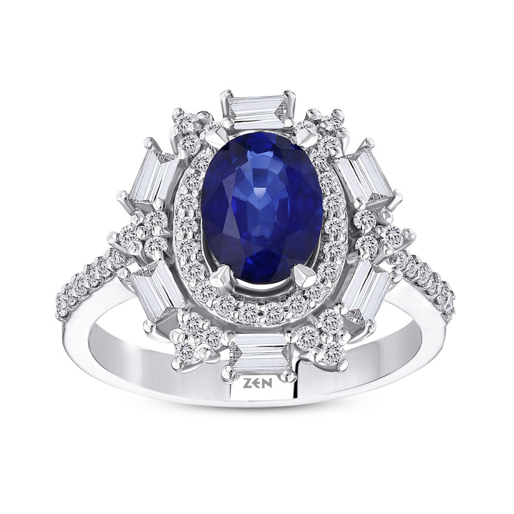 2.11 ct. Saphir Ring