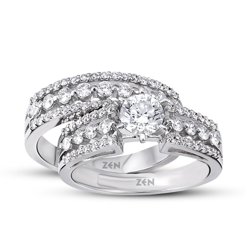 1.25 ct. Twins Diamant Verlobungsring