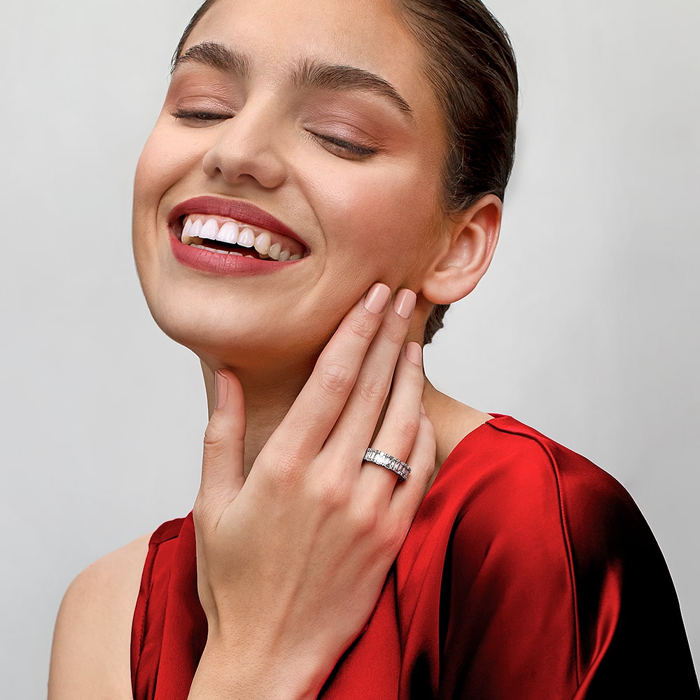 3.30 ct. Memoire Diamantring