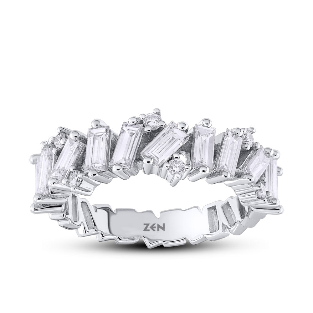 1.25 ct. Halbmemoire Diamantring