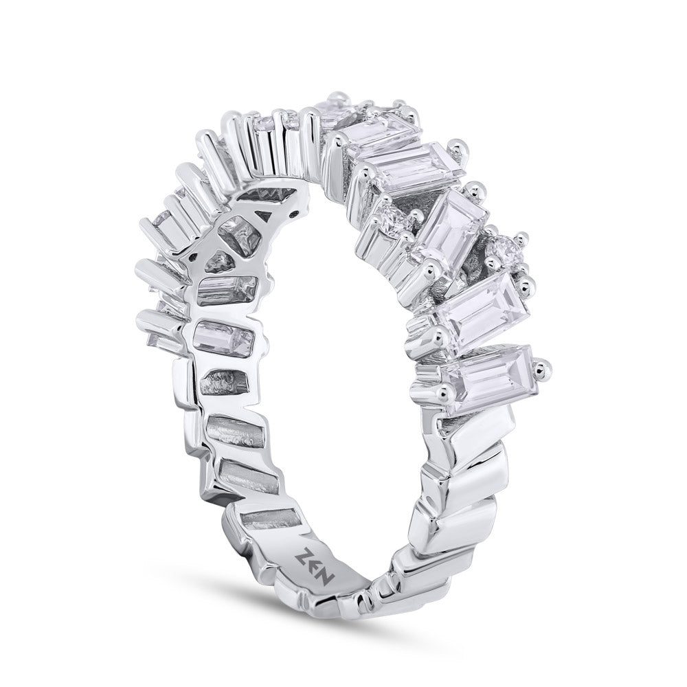 1.25 ct. Halbmemoire Diamantring