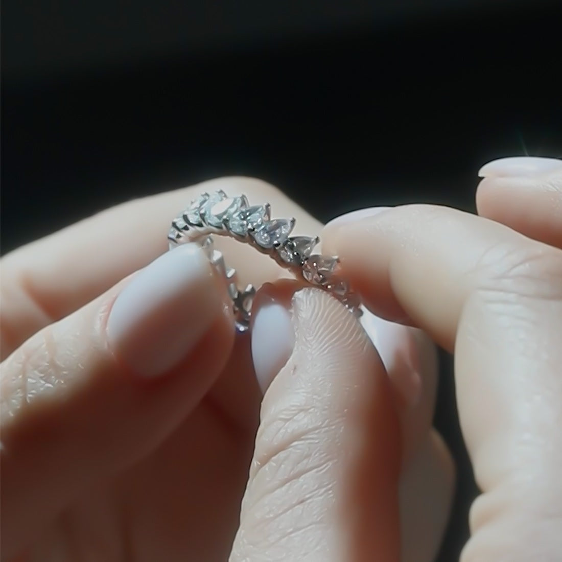 3.00 ct. Memoire Diamantring