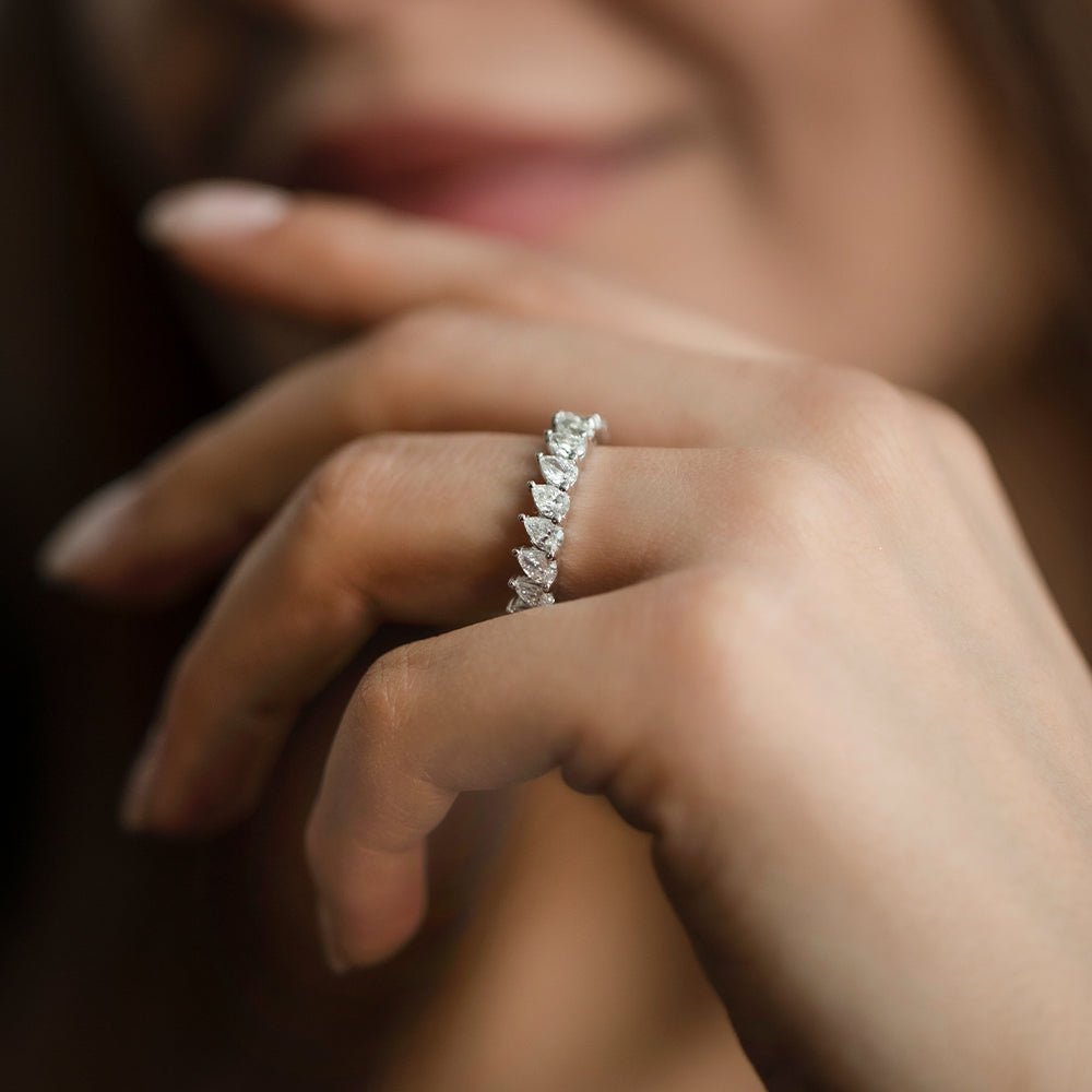 3.20 ct. Memoire Diamantring