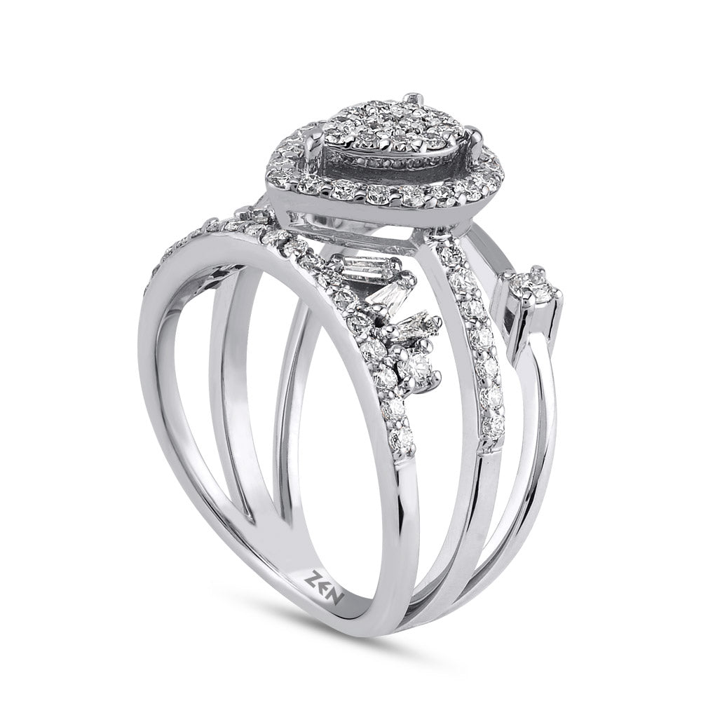 0.74 ct. Design Diamantring