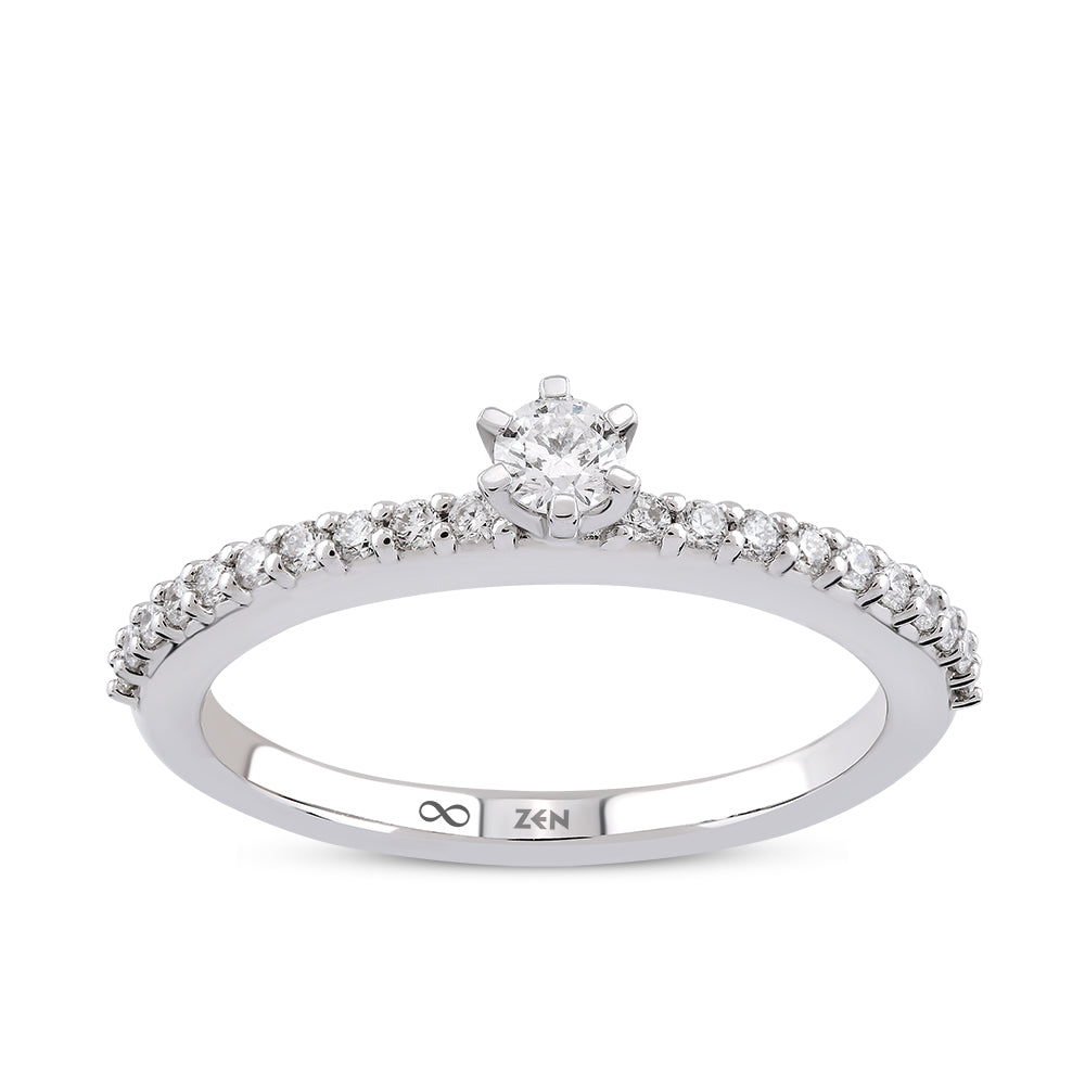 0.30 ct. Seitenstein Diamant Verlobungsring