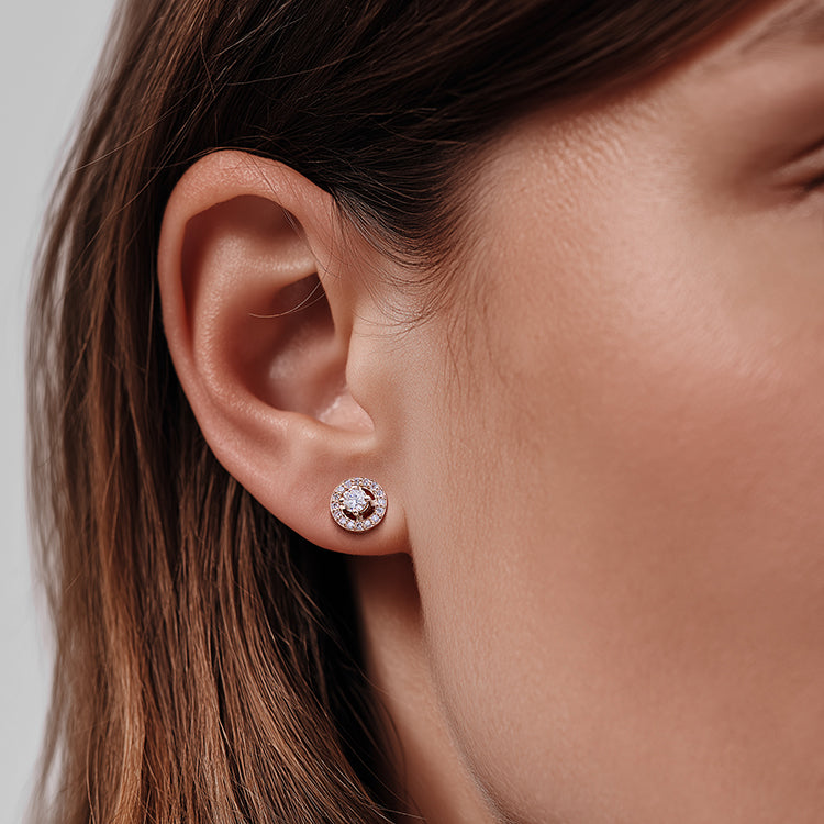 0.25 ct. Solitär Diamant Ohrstecker