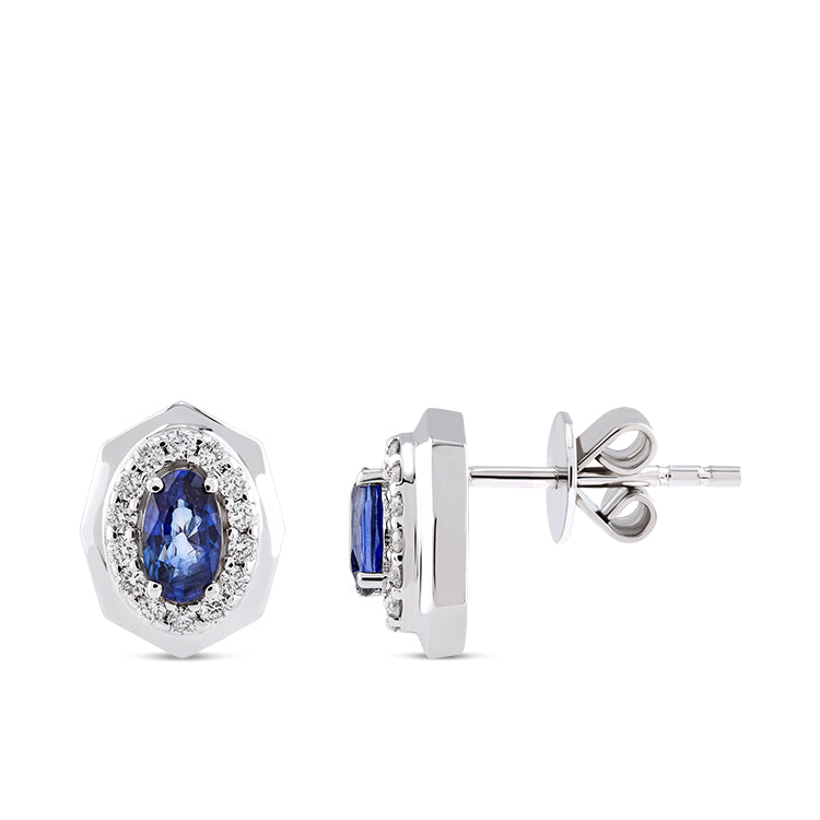 0.76 ct. Saphir Ohrstecker