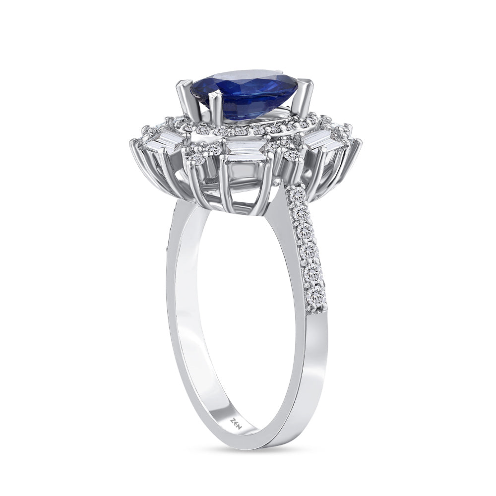 2.11 ct. Saphir Ring