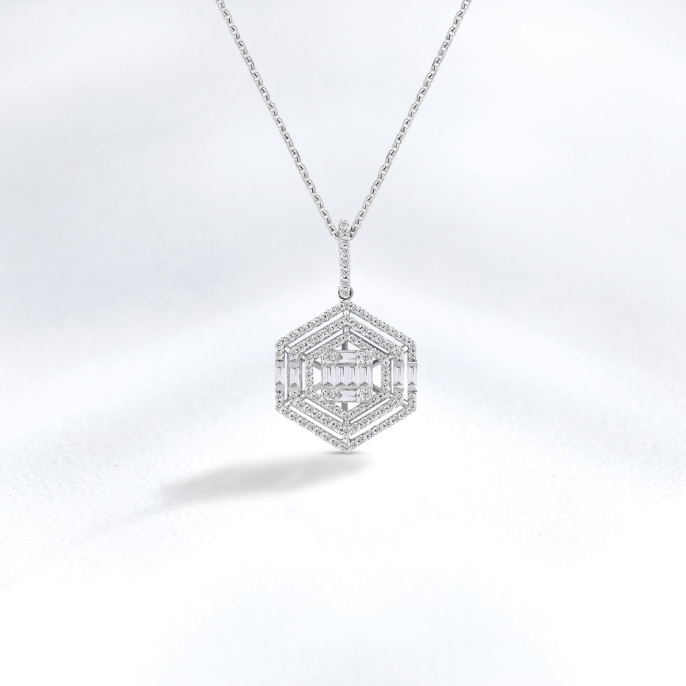 0.89 ct. Design Diamant Halskette