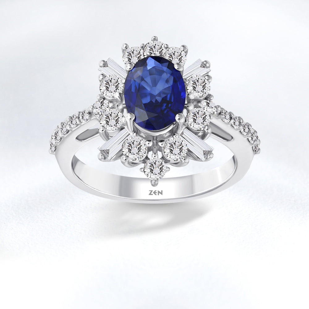 2.03 ct. Saphir Ring