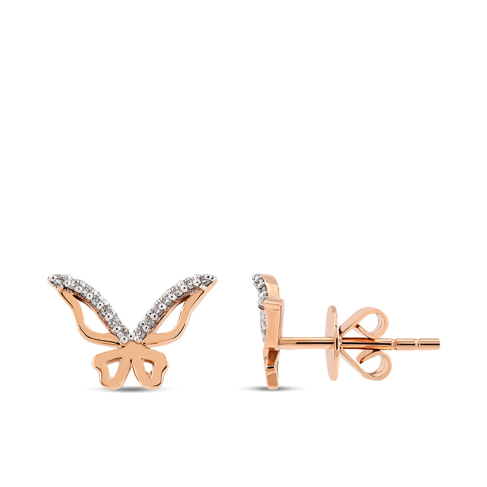 0.06 ct. Design Diamond Stud Earrings