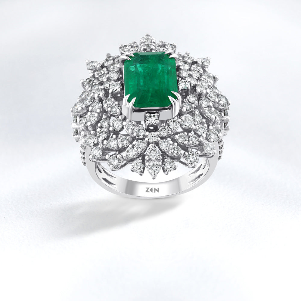 4.62 ct. Smaragd Ring