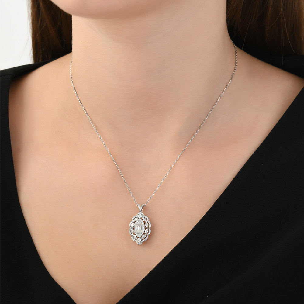 1.36 ct. Design Diamant Halskette