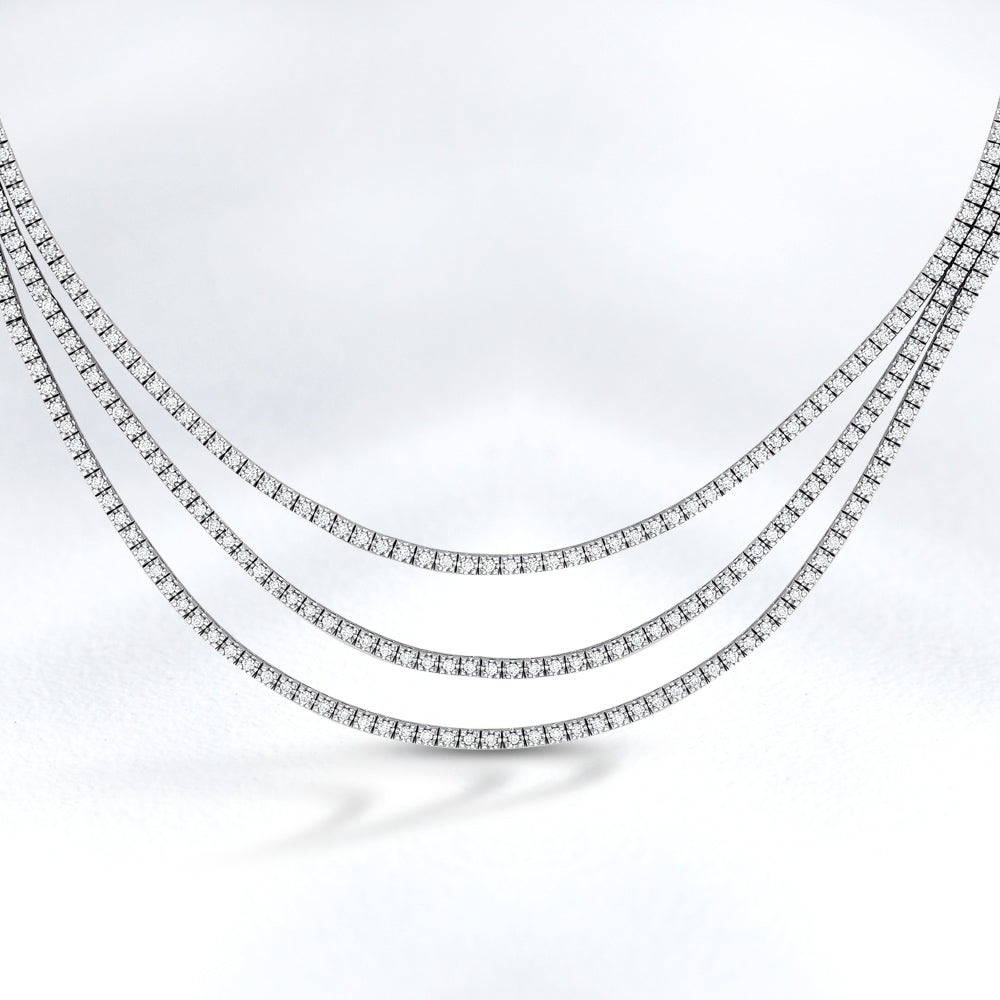 8.45 ct. Tennis Diamant Halskette