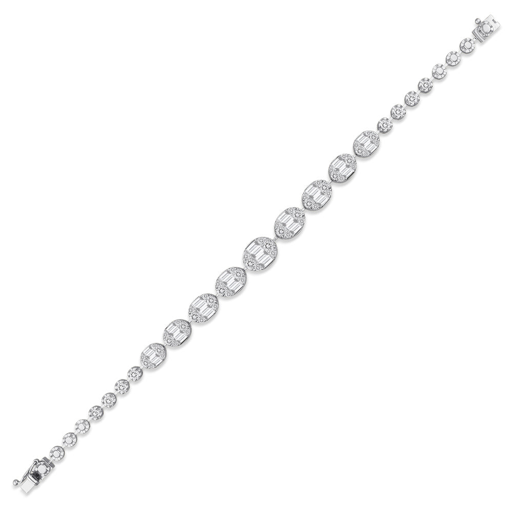 4.01 ct. Baguette Diamantarmband