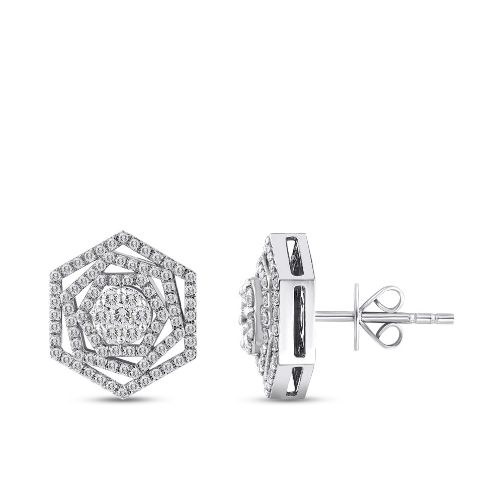 0.74 ct. Design Diamant Ohrstecker