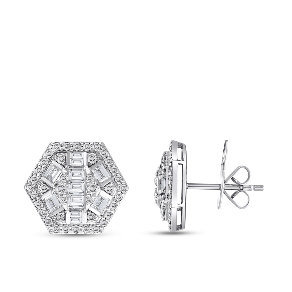 0.86 ct. Baguette Diamond Earrings