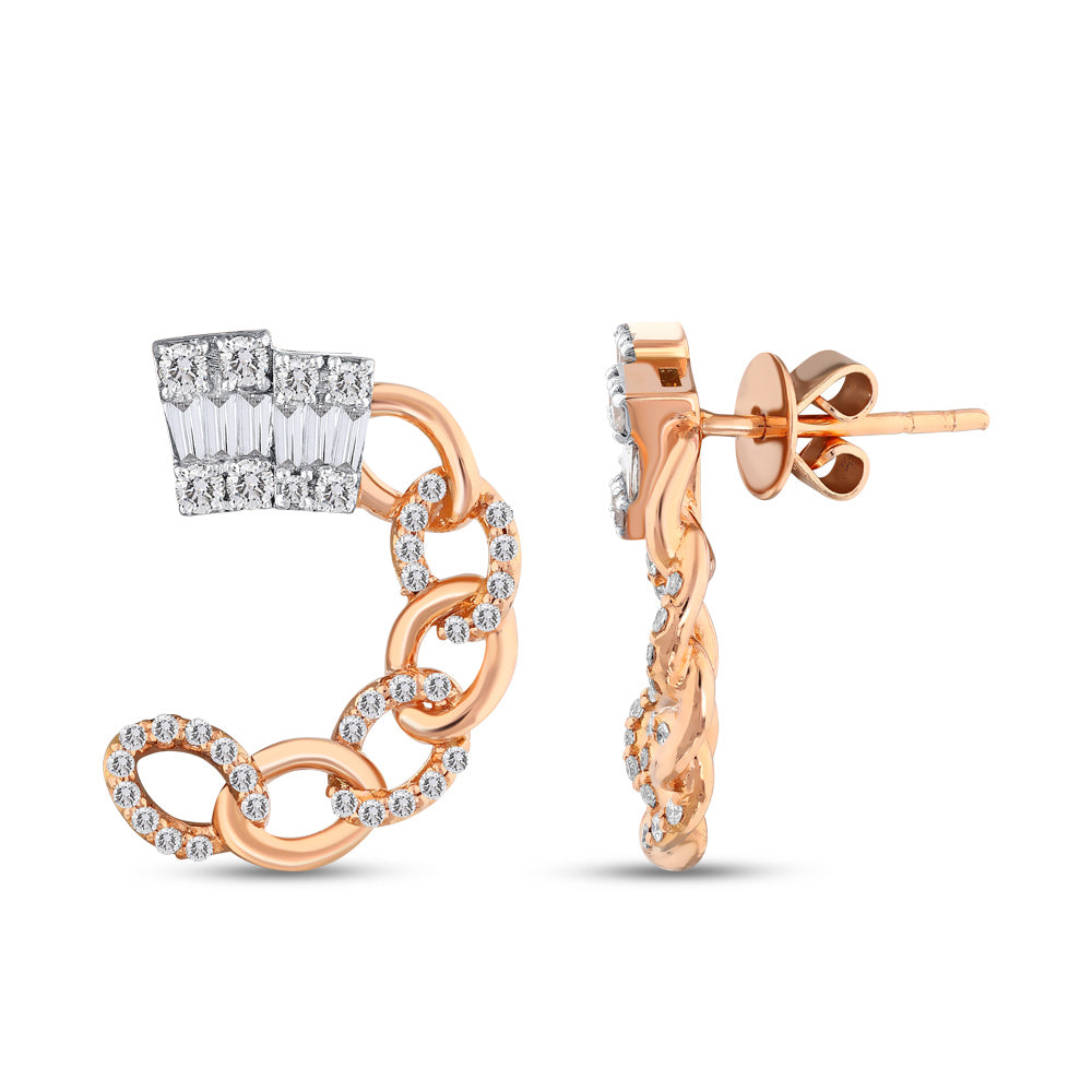 0.70 ct. Baguette Diamond Earrings