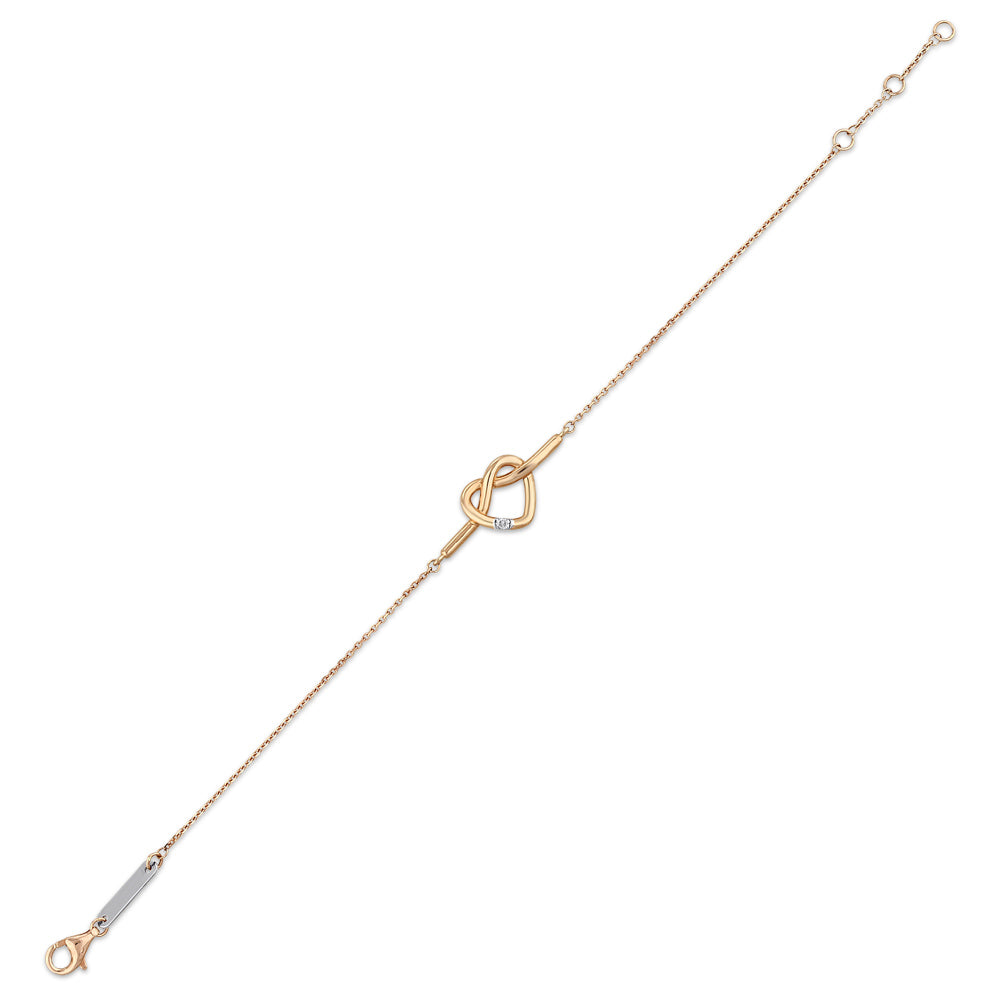 0.01 ct. Herz Diamantarmband