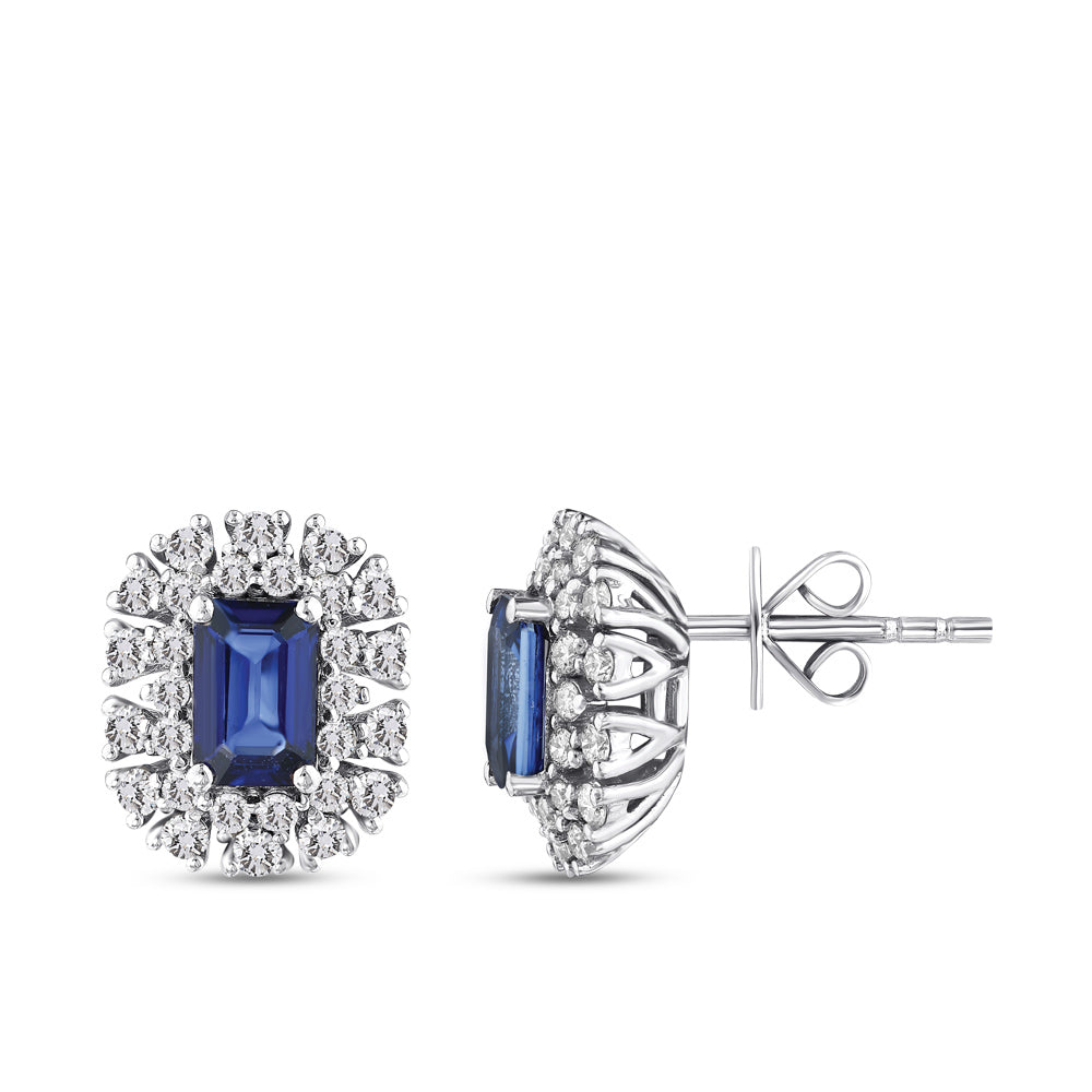 1.55 ct. Saphir Ohrstecker