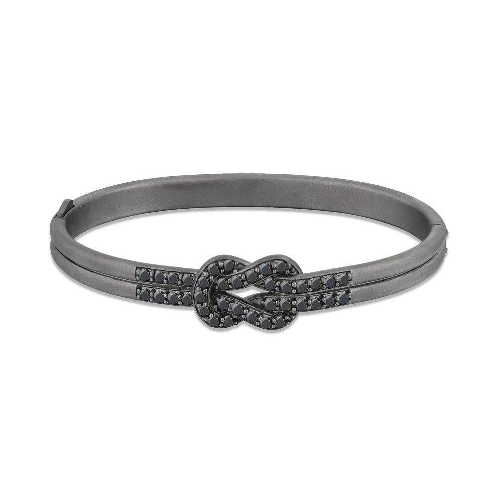 2.10 ct. Men Silver Diamond Bracelet