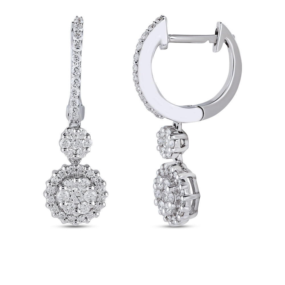 0.68 ct. Design Diamant Ohrringe